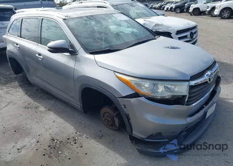 2014 Toyota Highlander Xle z USA, uszkodzony, nr VIN 5TDKKRFH0ES011024